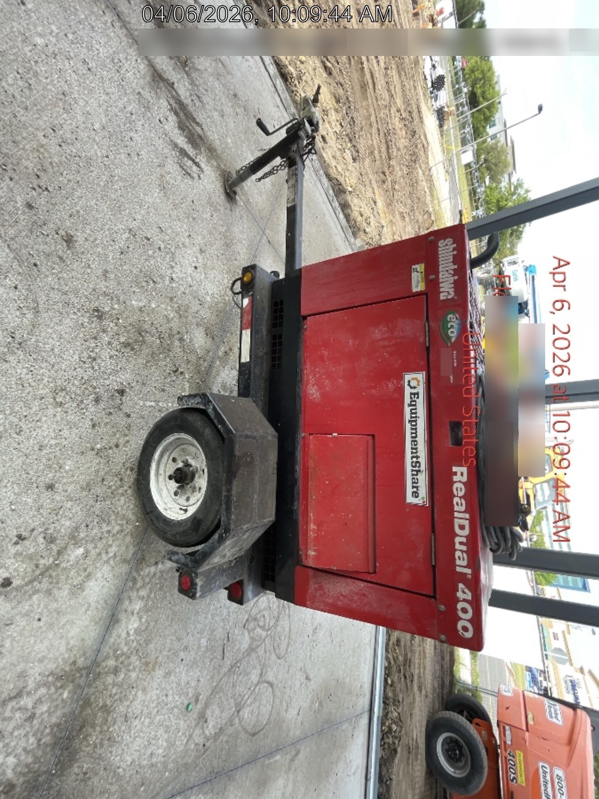2023 Shindaiwa DGW400MDL Kubota D902 Engine, 23 HP, Dual Op Welder, Wire, Arc, Droop Stick, Tig, and CC Stick Functionality, Simulphase, 3 Phase and 1 Phase Gen Output, Single Axle NB Trlr, Slr Trckl Chrg 12V 12W, Fire Ext