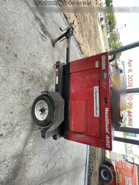 2023 Shindaiwa DGW400MDL Kubota D902 Engine, 23 HP, Dual Op Welder, Wire, Arc, Droop Stick, Tig, and CC Stick Functionality, Simulphase, 3 Phase and 1 Phase Gen Output, Single Axle NB Trlr, Slr Trckl Chrg 12V 12W, Fire Ext