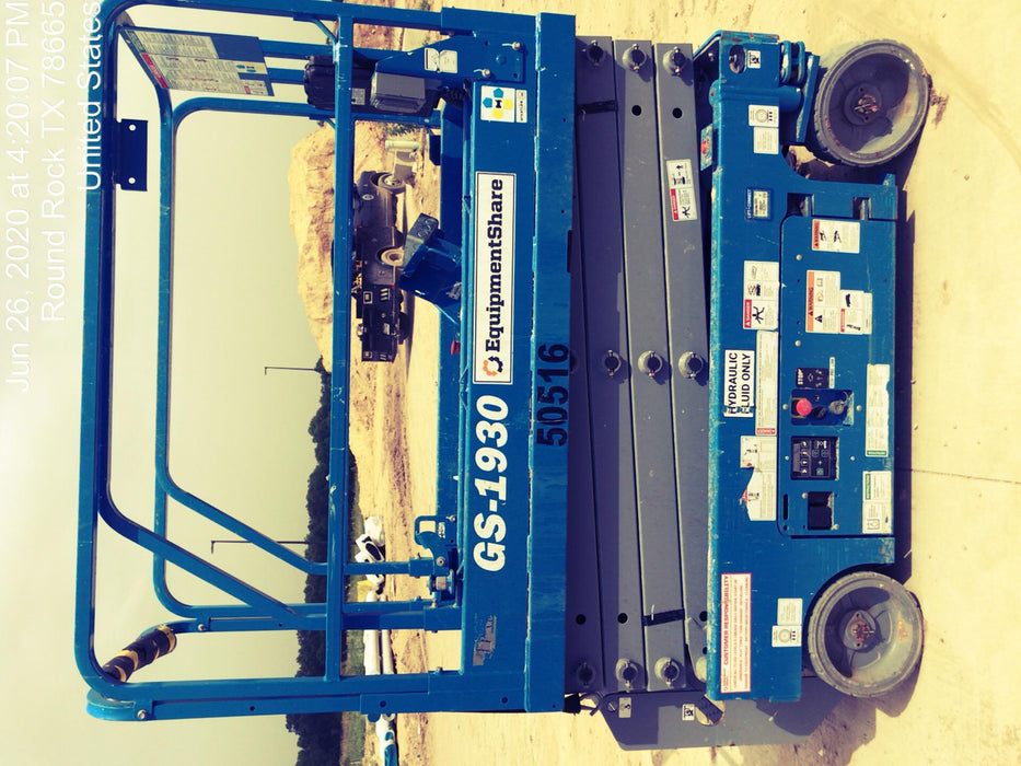 2019 Genie GS-1930 Fixed Rails with Chain Entry