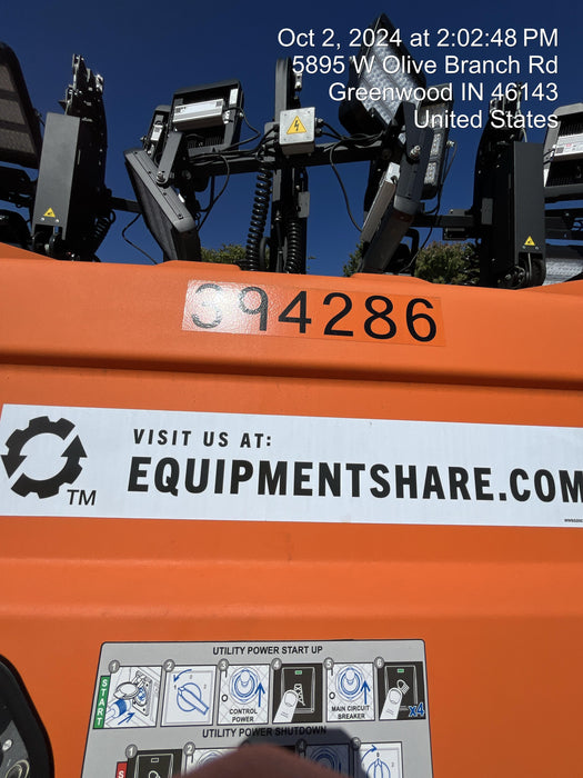 2024 Generac MLT2 Diesel, Flex Switch 120V Input, Powerzone Controller, 
(4) 320W LED Lights, 4kW Generator, 39.9 Gal Fuel Tank, 2" Ball, T3