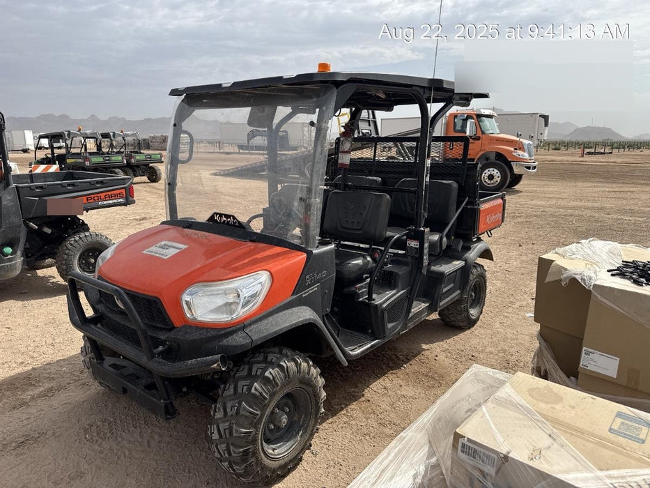 2022 Kubota RTV-X1140W-H Plastic Canopy, Windshield Acrylic Clear, LED Strobe Light, Wire Harness Kit, Back up Alarm
