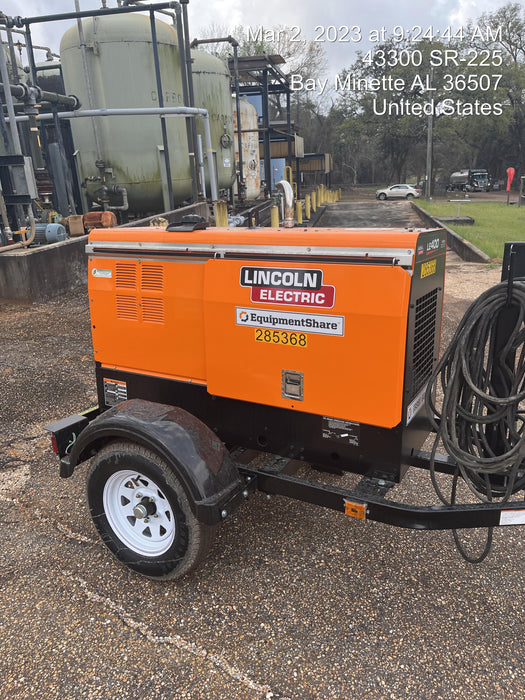 2022 Lincoln Electric LE400 Kubota V1505, Trlr, Cable Rack, Light Kit, ES Decals, T3