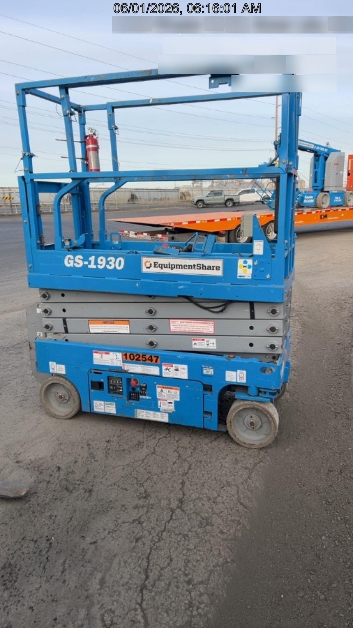 2020 Genie GS-1930 Solid Non Marking Tires, Beacon, Folding rails with half height swing gate, 800W Inverter