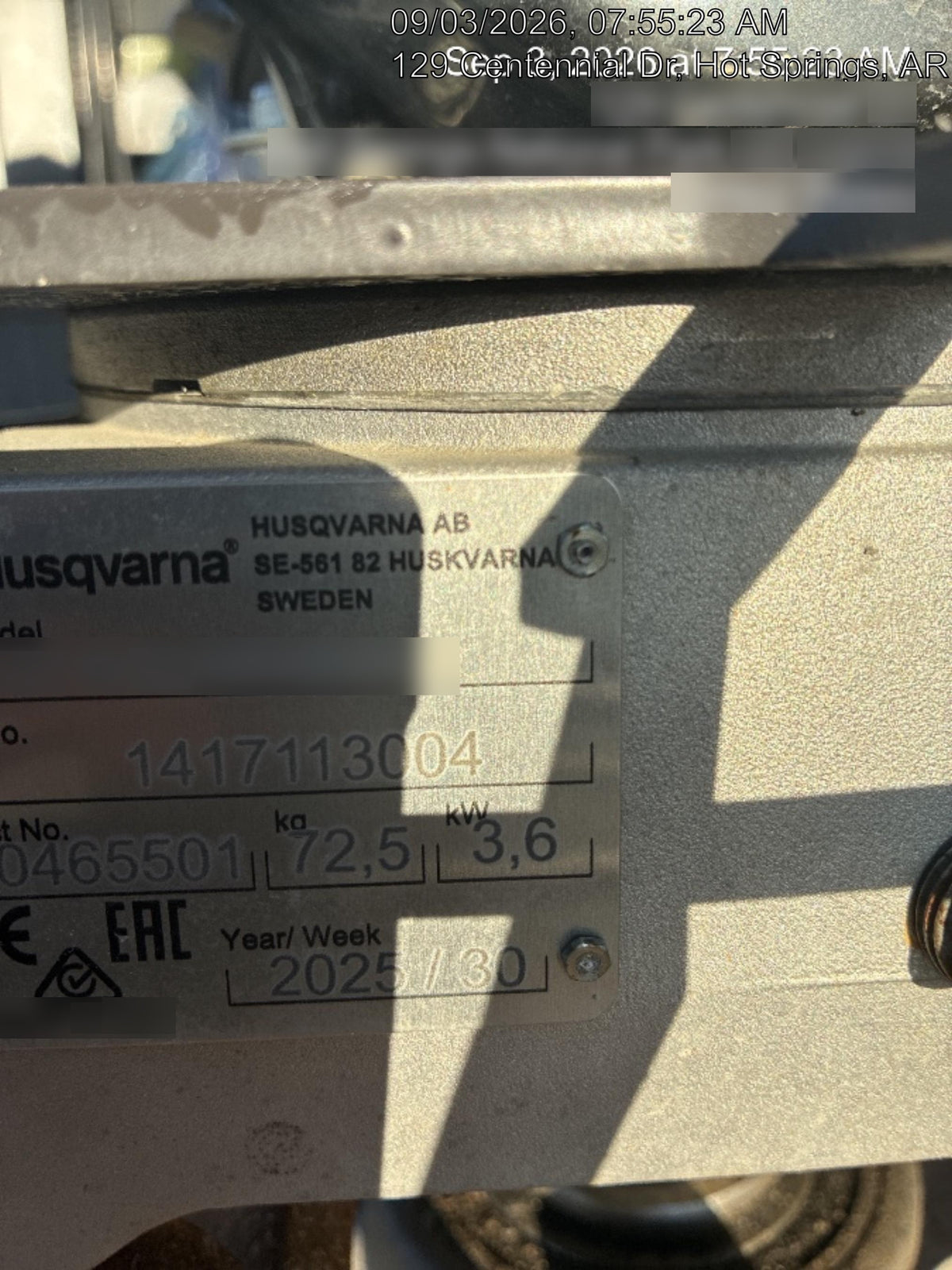 2025 HUSQVARNA CT36-5A
