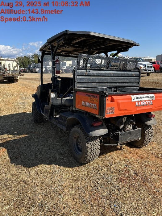 2020 Kubota RTV-X1140W-H 4WD utility cart -LED strobe -Windshield tempered glass -Plastic canopy -Wire harness kit -Backup alarm
