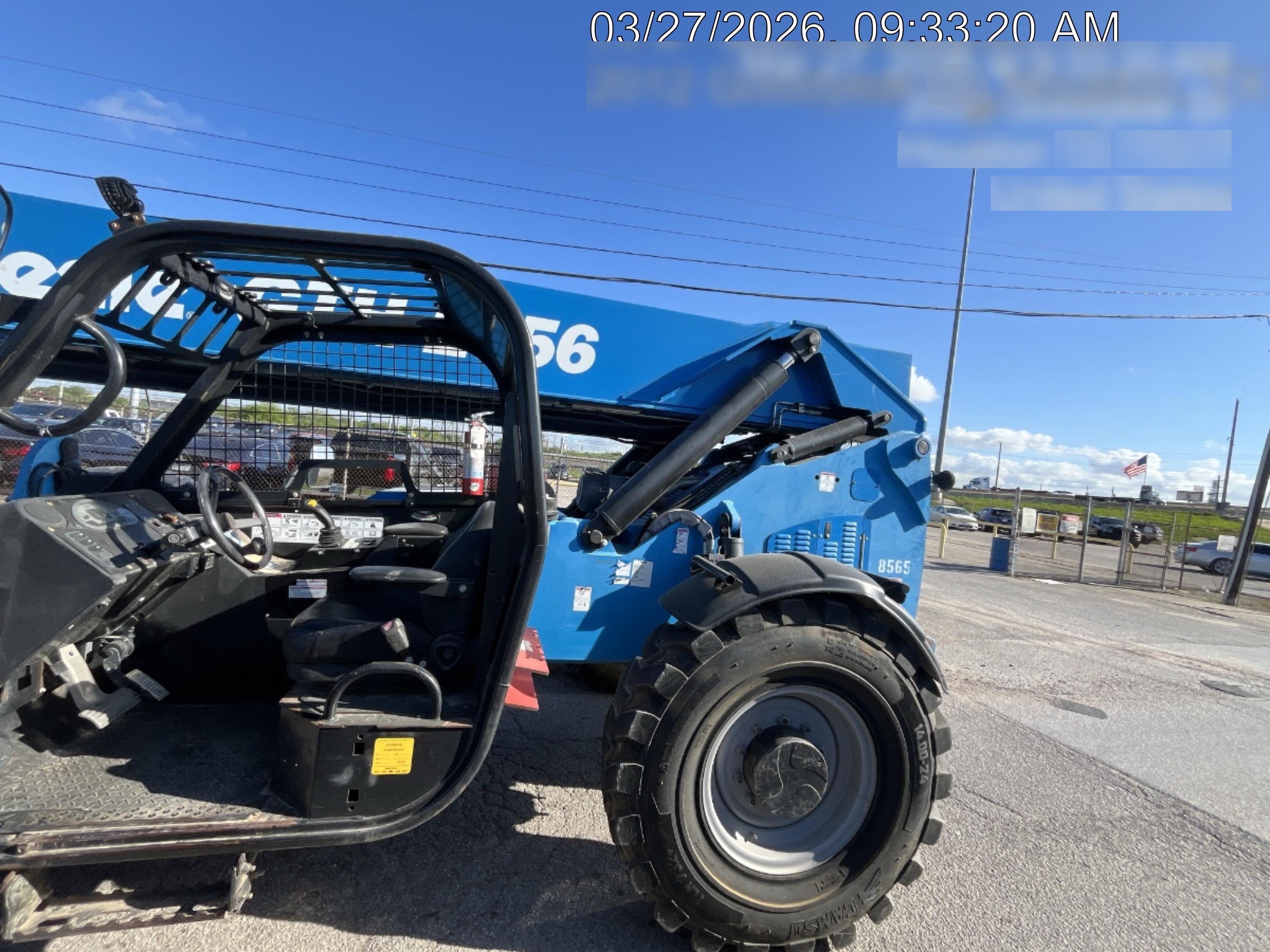 2018 Genie GTH-1056 Genie GTH-1056 w/Open ROPS, Solid Tires, Work Light/Beacon, 60" Carriage and Forks