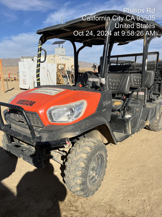 2022 Kubota RTV-X1140W-H Plastic Canopy, Windshield Acrylic Clear, LED Strobe Light, Wire Harness Kit, Back up Alarm