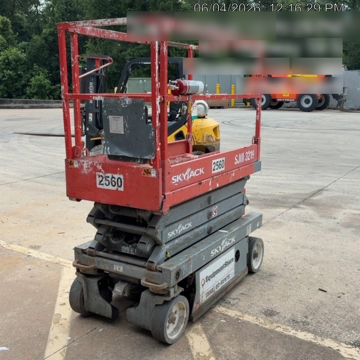 2016 Skyjack SJIII-3219 Standard Options