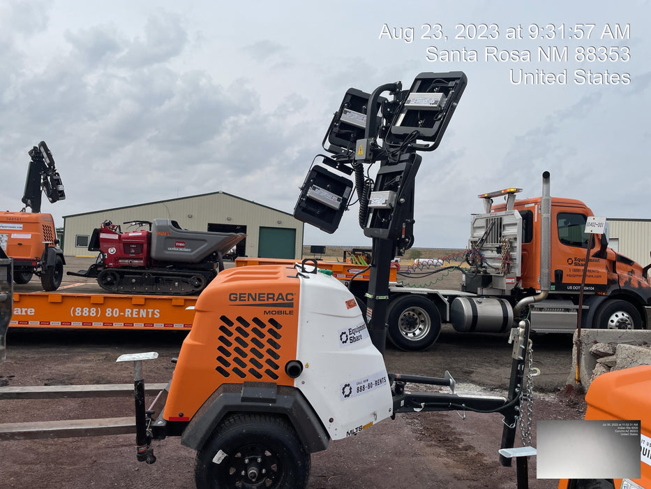 2023 Generac MLT2 Diesel, Flex Switch 120V Input, Powerzone Controller, (4) 320W LED Lights, 4kW Generator, 39.9 Gal Fuel Tank, 2" Ball, T3