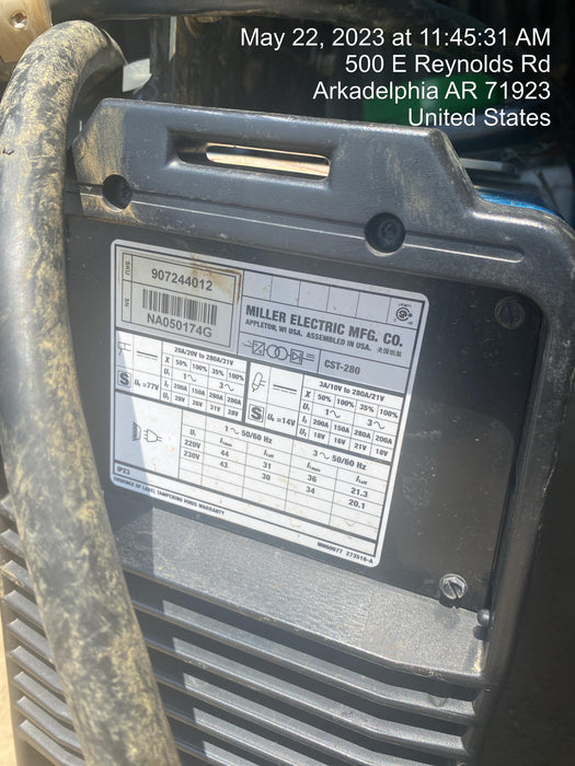 2020 MILLER ELECTRIC CST-280