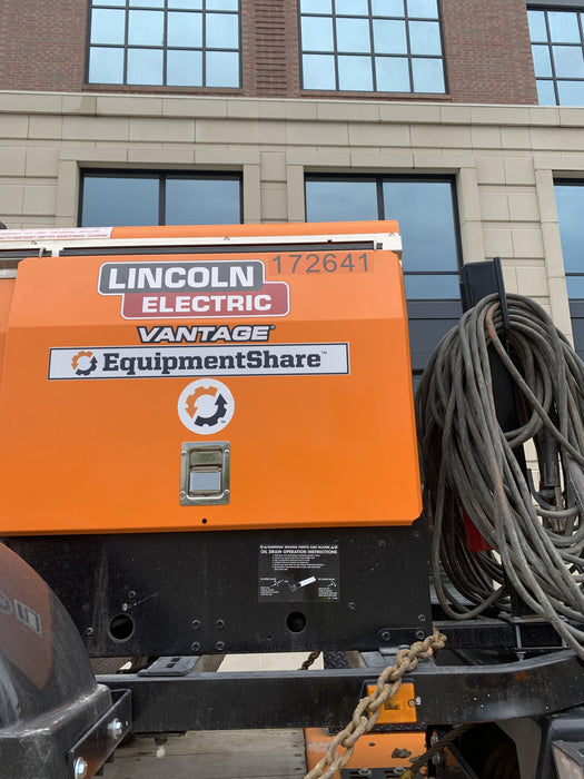 2021 Lincoln Electric Vantage 322 Vantage 322 Ready Pak 3 w/ Decals, ORANGE (includes trailer, cable rack, fender light kit) NO Telematics