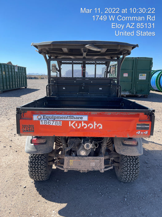 2021 Kubota RTV-X1140W-H Plastic Canopy, Windshield Acrylic Clear, LED Strobe Light, Wire Harness Kit, Back up Alarm