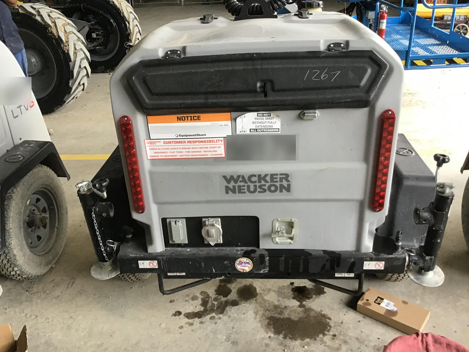 2019 Wacker Neuson LTV6L-MH Mobile Light Tower w/Fuel Level Sensor Installed