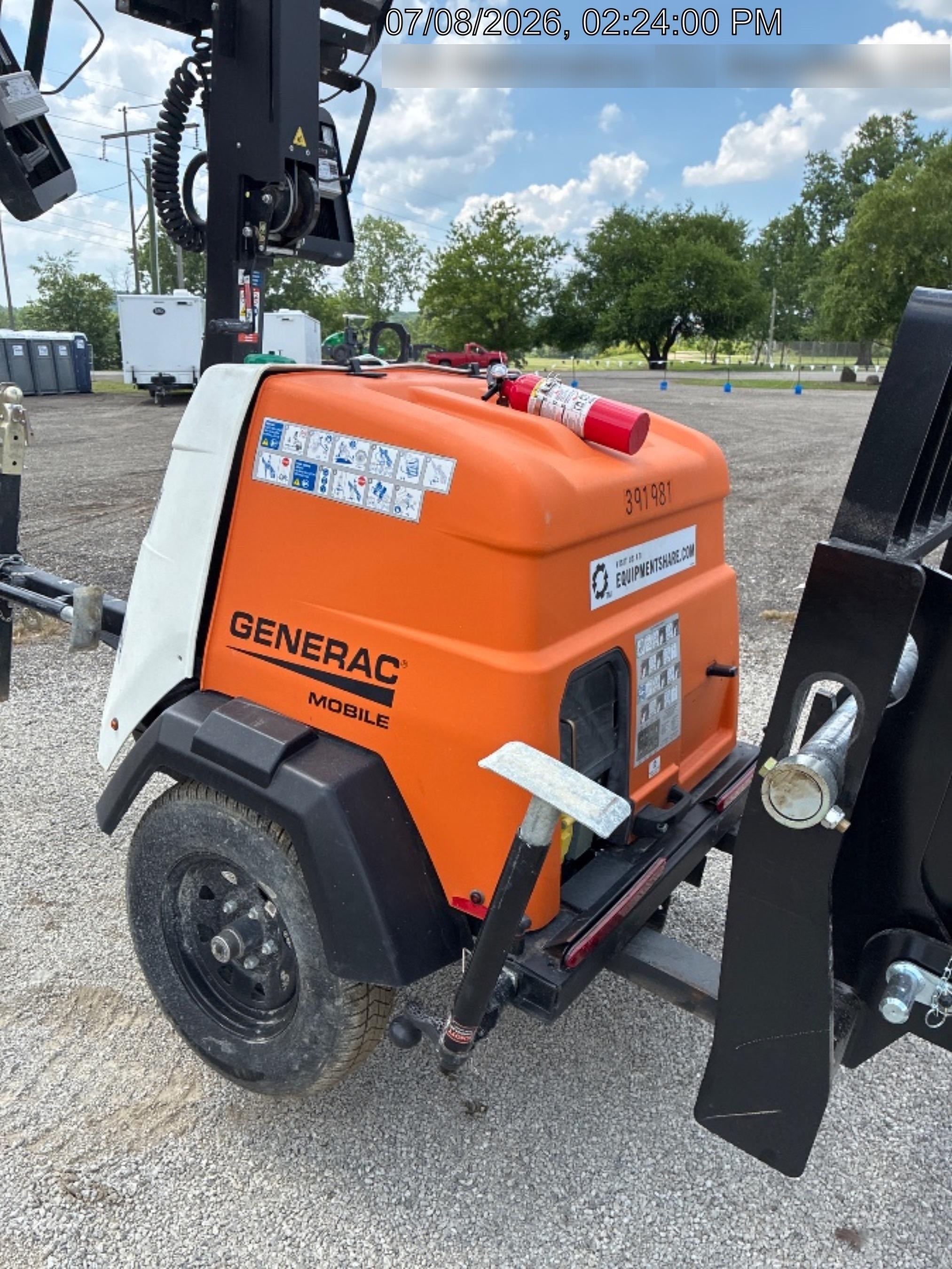 2024 Generac MLT2 Diesel, Flex Switch 120V Input, Powerzone Controller, 
(4) 320W LED Lights, 4kW Generator, 39.9 Gal Fuel Tank, 2" Ball, T3