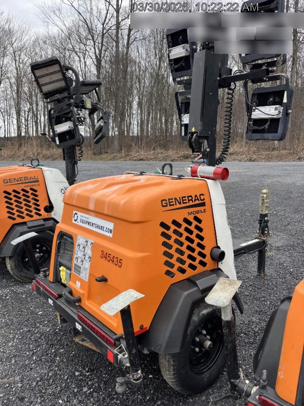 2023 Generac MLT2 Diesel, Flex Switch 120V Input, Powerzone Controller, (4) 320W LED Lights, 4kW Generator, 39.9 Gal Fuel Tank, 2" Ball, T3