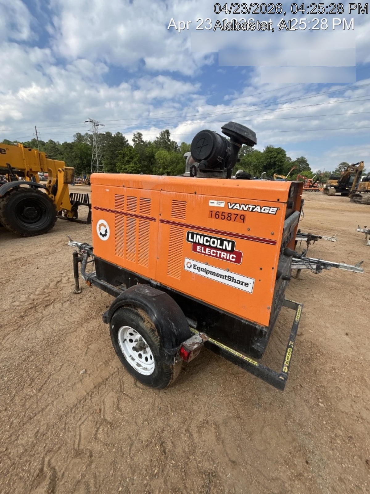 2021 Lincoln Electric Vantage 549X Ready Pak 3, ORANGE (includes trailer, cable rack, fender light kit)