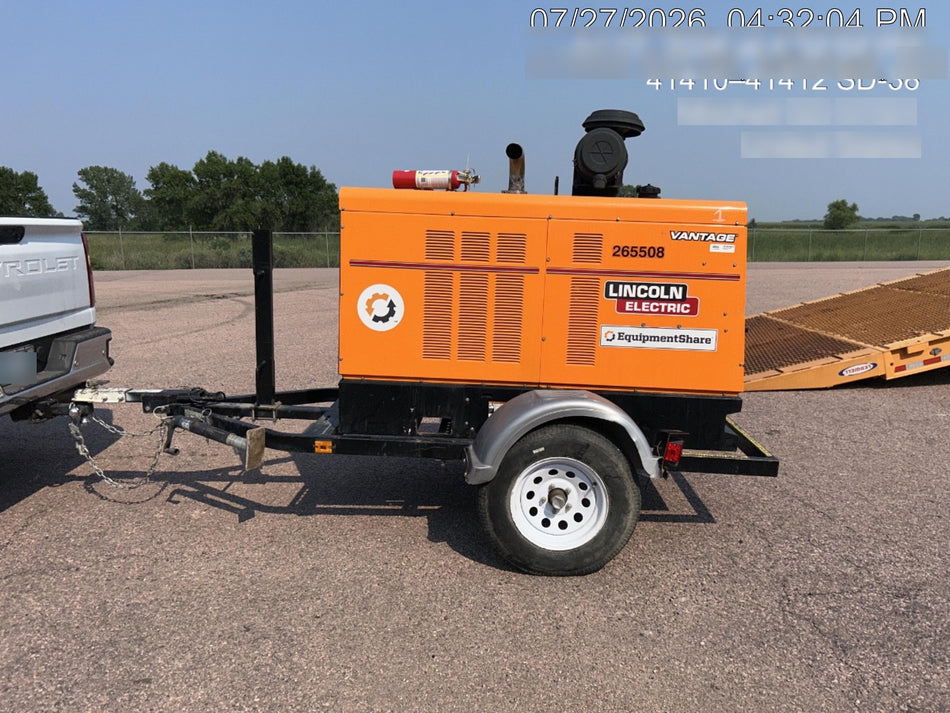 2022 Lincoln Electric Vantage 549X Crosslink Technology, Trailer Mounted, ES Decals, T3