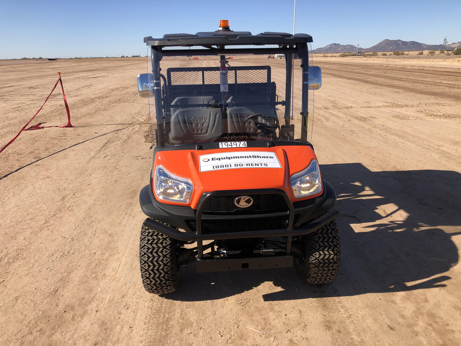 2022 Kubota RTV-X1140W-H Plastic Canopy, Windshield Acrylic Clear, LED Strobe Light, Wire Harness Kit, Back up Alarm