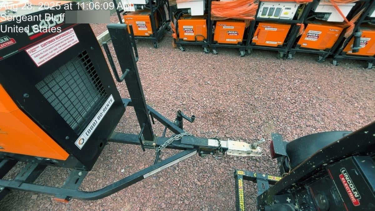 2023 Lincoln Electric LE400 Kubota V1505, Trlr, Cable Rack, Light Kit, ES Decals, T3