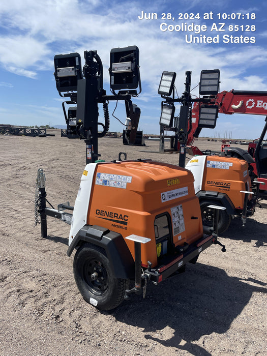 2024 Generac MLT2 Diesel, Flex Switch 120V Input, Powerzone Controller, 
(4) 320W LED Lights, 4kW Generator, 39.9 Gal Fuel Tank, 2" Ball, T3