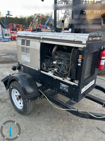 2019 Lincoln Electric Vantage 322 Ready-Pak 3, Two Wheel Trailer, Fender and Light Kit, Cable Rack