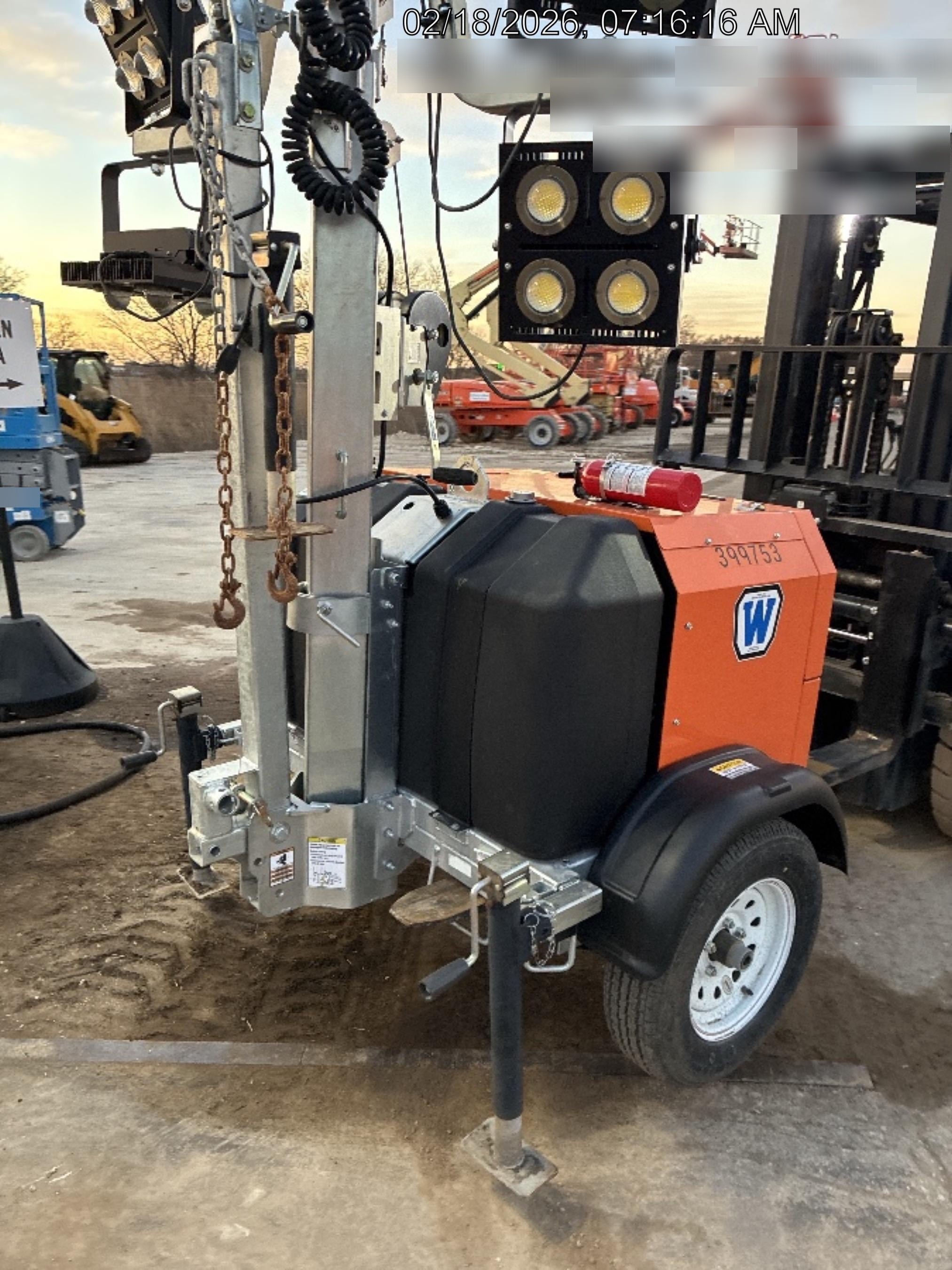 2024 Wanco WLTT-4MM4K Diesel, Deep Sea Controller, Shore Power Plug, Auto Start, (4) 350W LED Floodlights, 4kW Generator, 60 Gal Fuel Tank, 2" Ball, T3