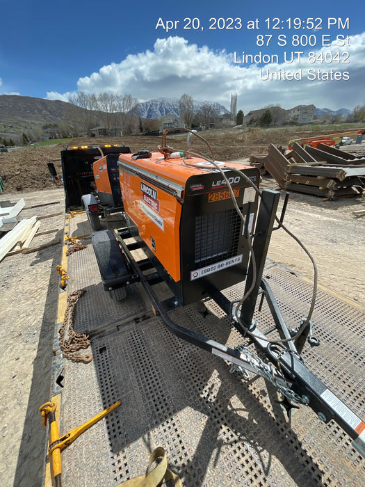 2022 Lincoln Electric LE400 Kubota V1505, Trlr, Cable Rack, Light Kit, ES Decals, T3