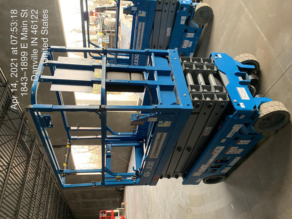 2020 Genie GS-1930 Solid Non Marking Tires, Beacon, Folding rails with half height swing gate