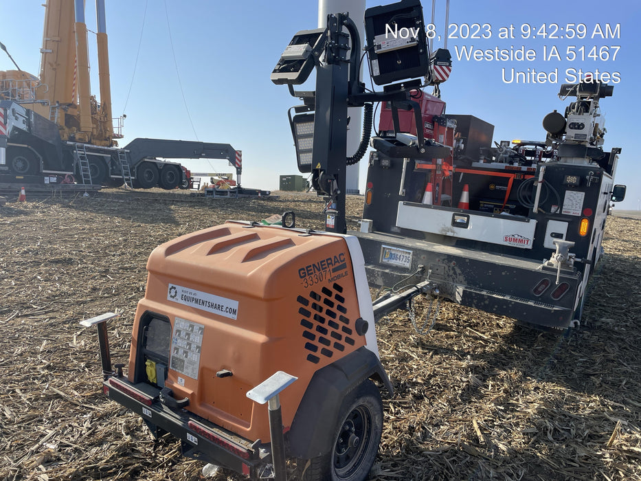 2023 Generac MLT2 Diesel, Flex Switch 120V Input, Powerzone Controller, (4) 320W LED Lights, 4kW Generator, 39.9 Gal Fuel Tank, 2" Ball, T3