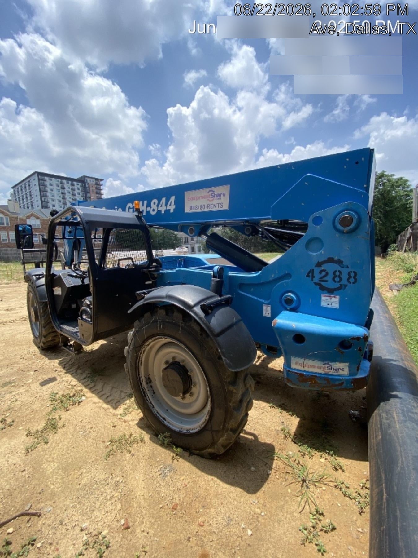 2017 Genie GTH-844 Genie GTH 844, Solid Tires, 60" carriage, Open ROPS