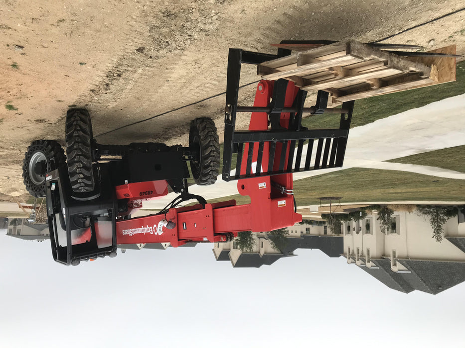 2020 Manitou MTA8044 74hp T4F, Open ROPS, Cab and Boom LED work lights, Auxiliary Hydraulics, Solid Tires, Amber strobe, Lift Hook w/66" Carriage, 60" Forks
