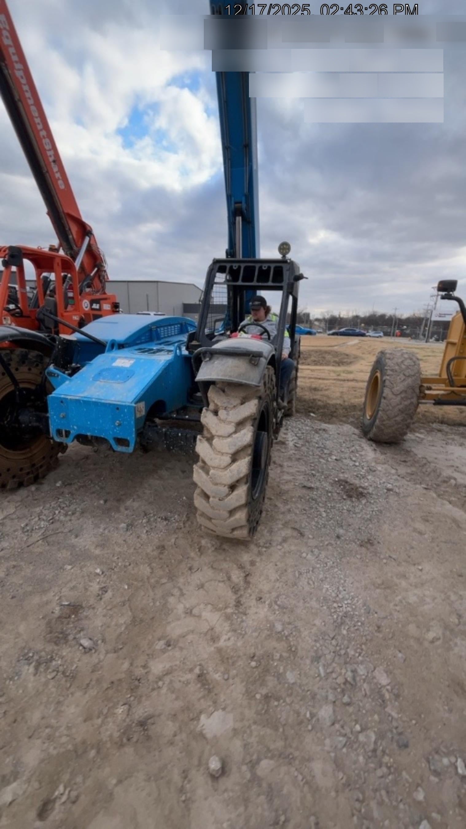 2018 Genie GTH-844 Genie GTH-844 w/ROPS, Work Lights, Solid Tires, RH Cab Mesh, Beacon, 60" Carriage and Forks