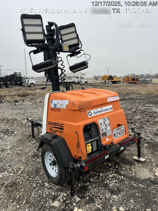 2024 Generac MLT2 Diesel, Flex Switch 120V Input, Powerzone Controller, 
(4) 320W LED Lights, 4kW Generator, 39.9 Gal Fuel Tank, 2" Ball, T3