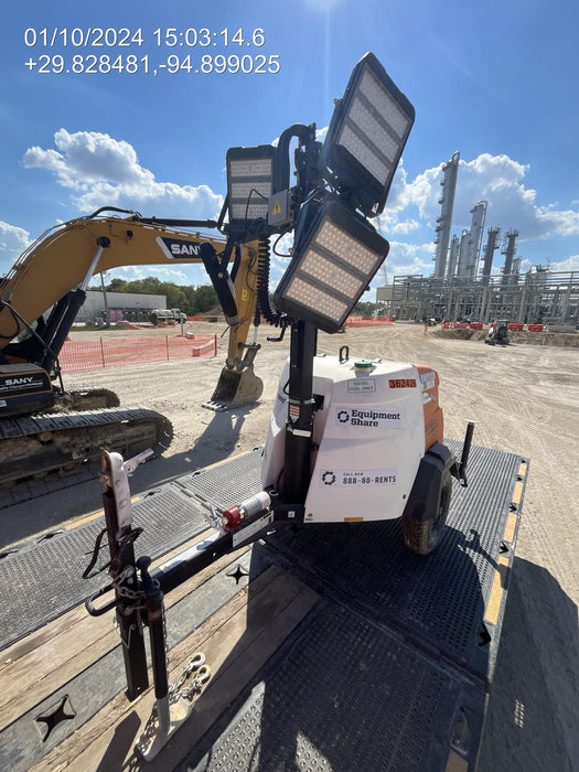 2023 Generac MLT2 Diesel, Flex Switch 120V Input, Powerzone Controller, 
(4) 320W LED Lights, 4kW Generator, 39.9 Gal Fuel Tank, 2" Ball, T3