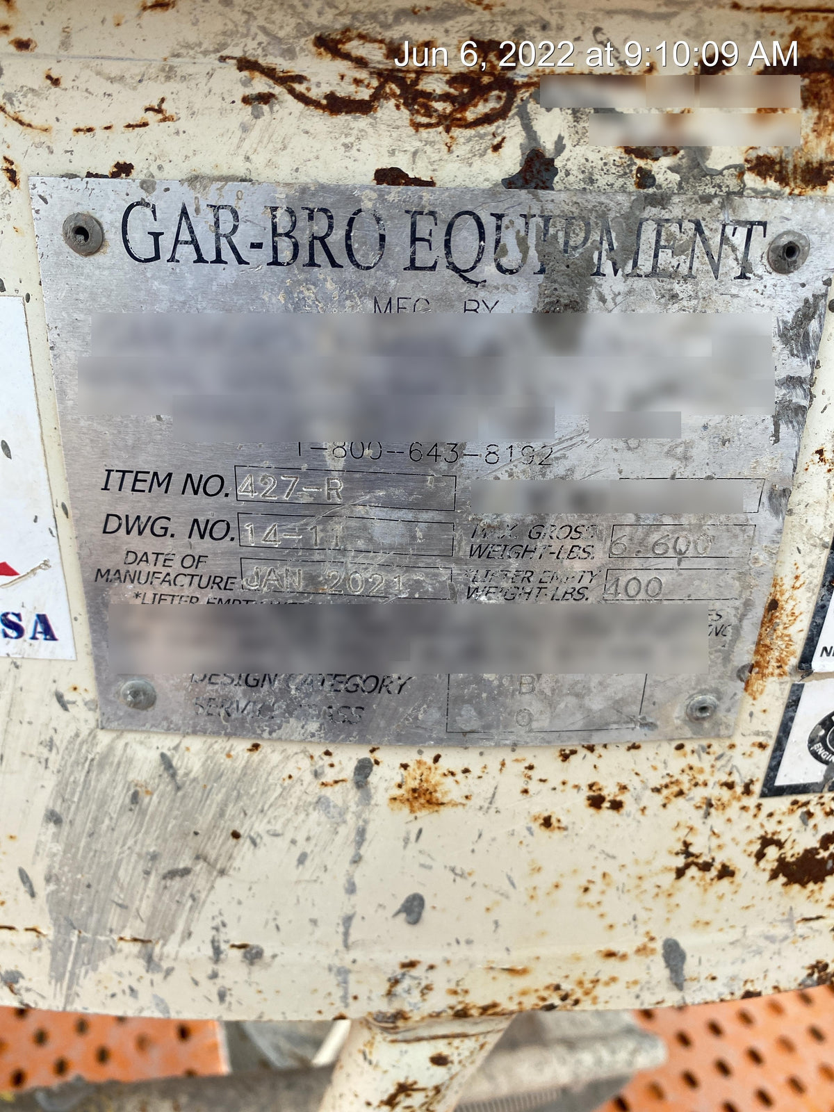 2021 GAR-BRO 427-R