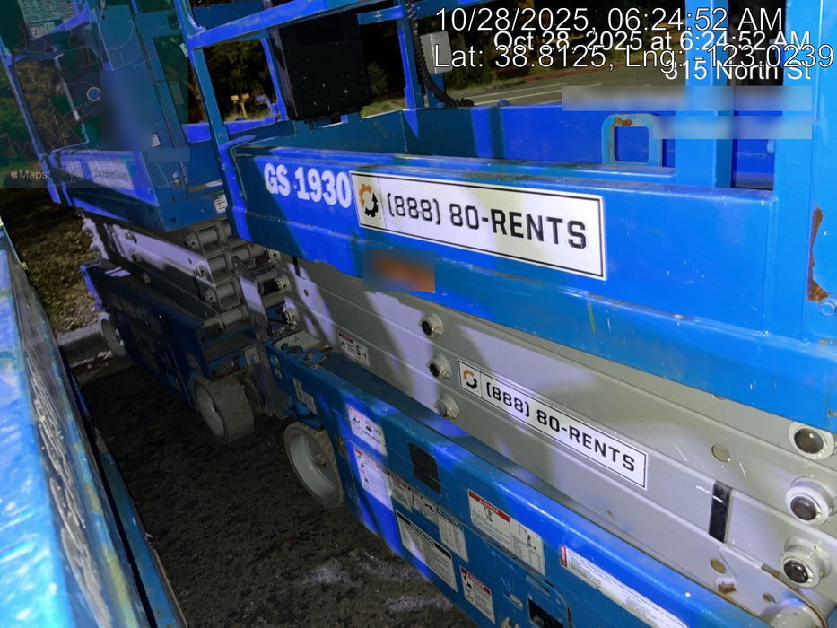 2019 Genie GS-1930 Half Height Swing Gate, 800W Inverter