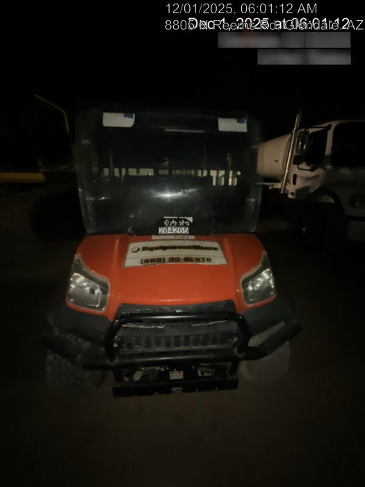2022 Kubota RTV-X1140W-H Plastic Canopy, Windshield Acrylic Clear, LED Strobe Light, Wire Harness Kit, Back up Alarm