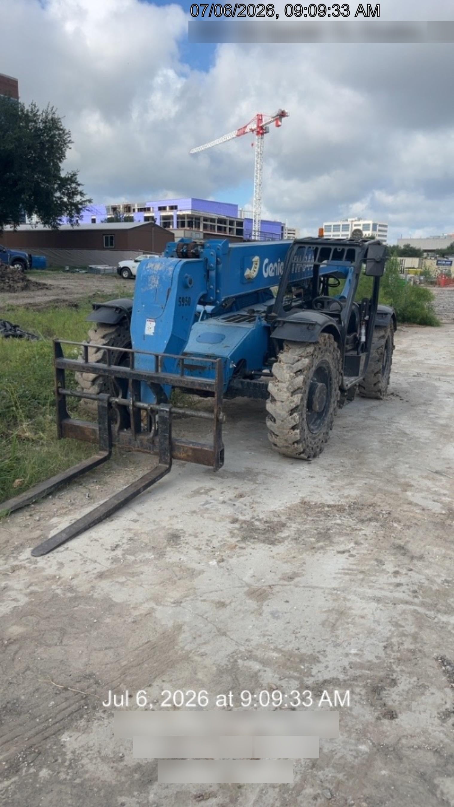2017 Genie GTH-844 Genie GTH-844, Solid Tires, 60" carriage/forks, Open ROPS, Work Lights