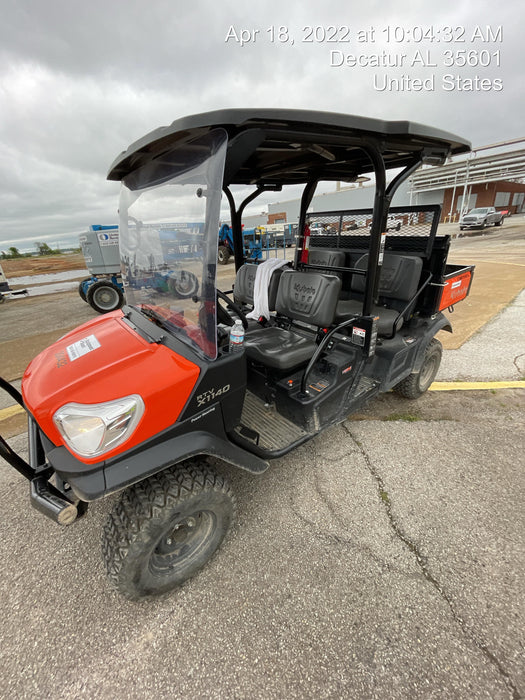 2022 Kubota RTV-X1140W-H Plastic Canopy, Windshield Acrylic Clear, LED Strobe Light, Wire Harness Kit, Back up Alarm