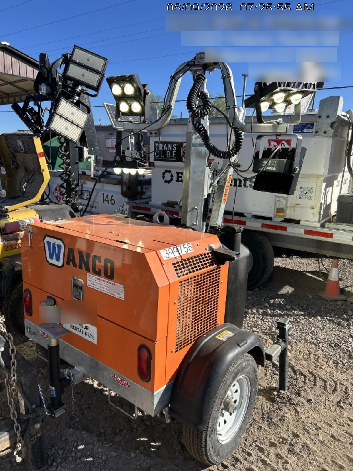 2024 Wanco WLTT-4MM4K Diesel, Deep Sea Controller, Shore Power Plug, Auto Start, (4) 350W LED Floodlights, 4kW Generator, 60 Gal Fuel Tank, 2" Ball, T3