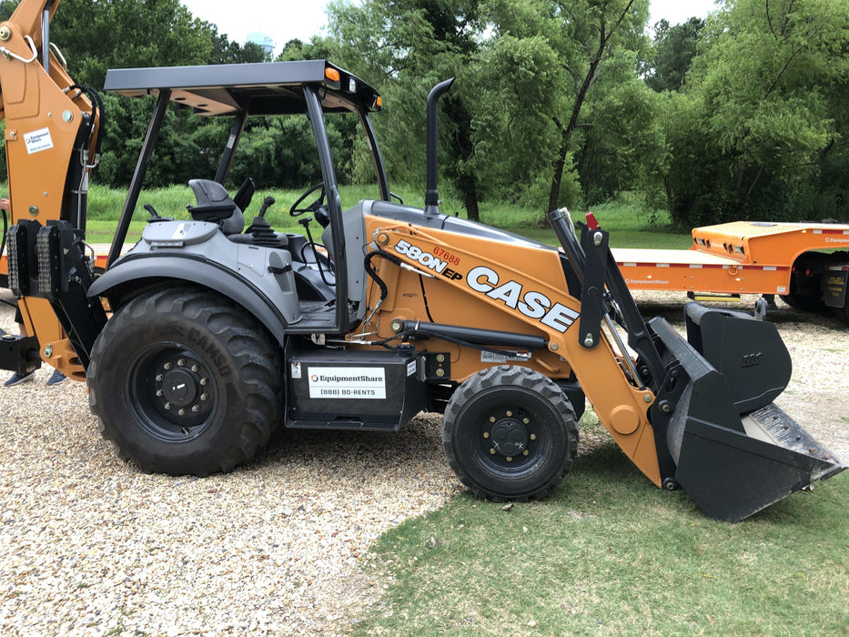 2020 Case 580N EP - Extendable Backhoe Canopy 4WD, Extendable Stick, Pilot Controls, 2 Way Hydraulics, Ride Control, TAG Manual QC