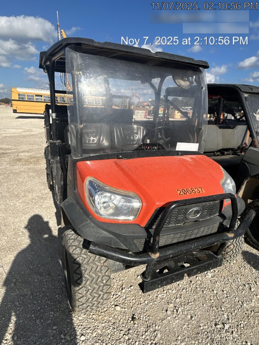 2022 Kubota RTV-X1140W-H Plastic Canopy, Windshield Acrylic Clear, LED Strobe Light, Wire Harness Kit, Back up Alarm