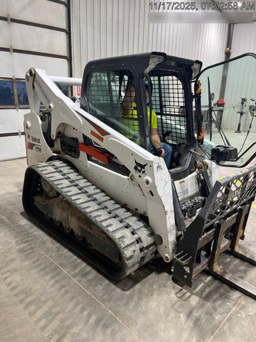 2022 Bobcat T770 92hp Doosan Diesel, Cab/Heat/Air, Rubber Tracks, Manual QC
