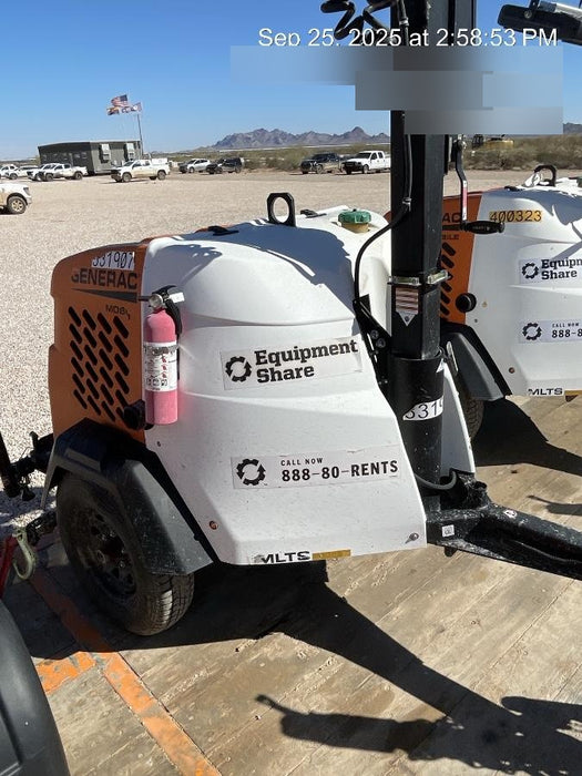 2023 Generac MLT2 Diesel, Flex Switch 120V Input, Powerzone Controller, (4) 320W LED Lights, 4kW Generator, 39.9 Gal Fuel Tank, 2" Ball, T3