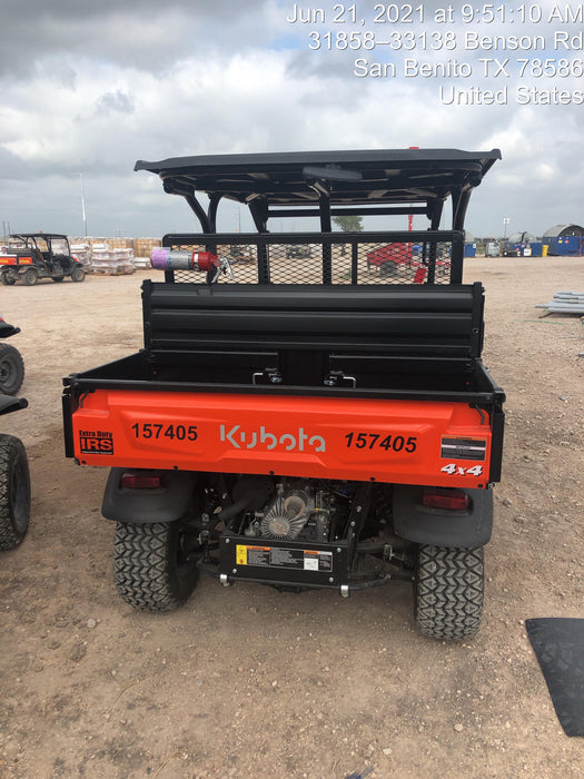 2021 Kubota RTV-X1140W-H Plastic Canopy, Windshield Acrylic Clear, LED Strobe Light, Wire Harness Kit, Back up Alarm
