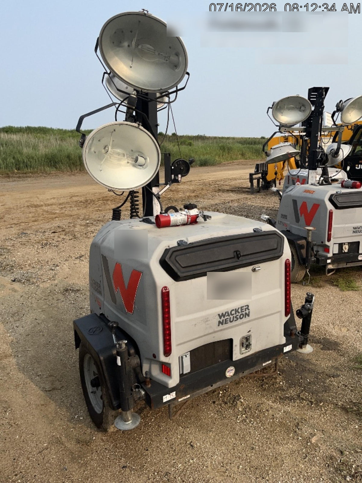 2018 Wacker Neuson LTV6L-MH Wacker Neuson LTV6L Mobile Light Tower w/Fuel Level Sensor Installed