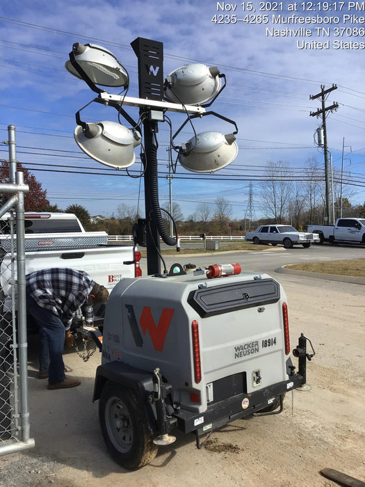 2018 Wacker Neuson LTV6L-MH Wacker Neuson LTV6L Mobile Light Tower w/Fuel Level Sensor Installed