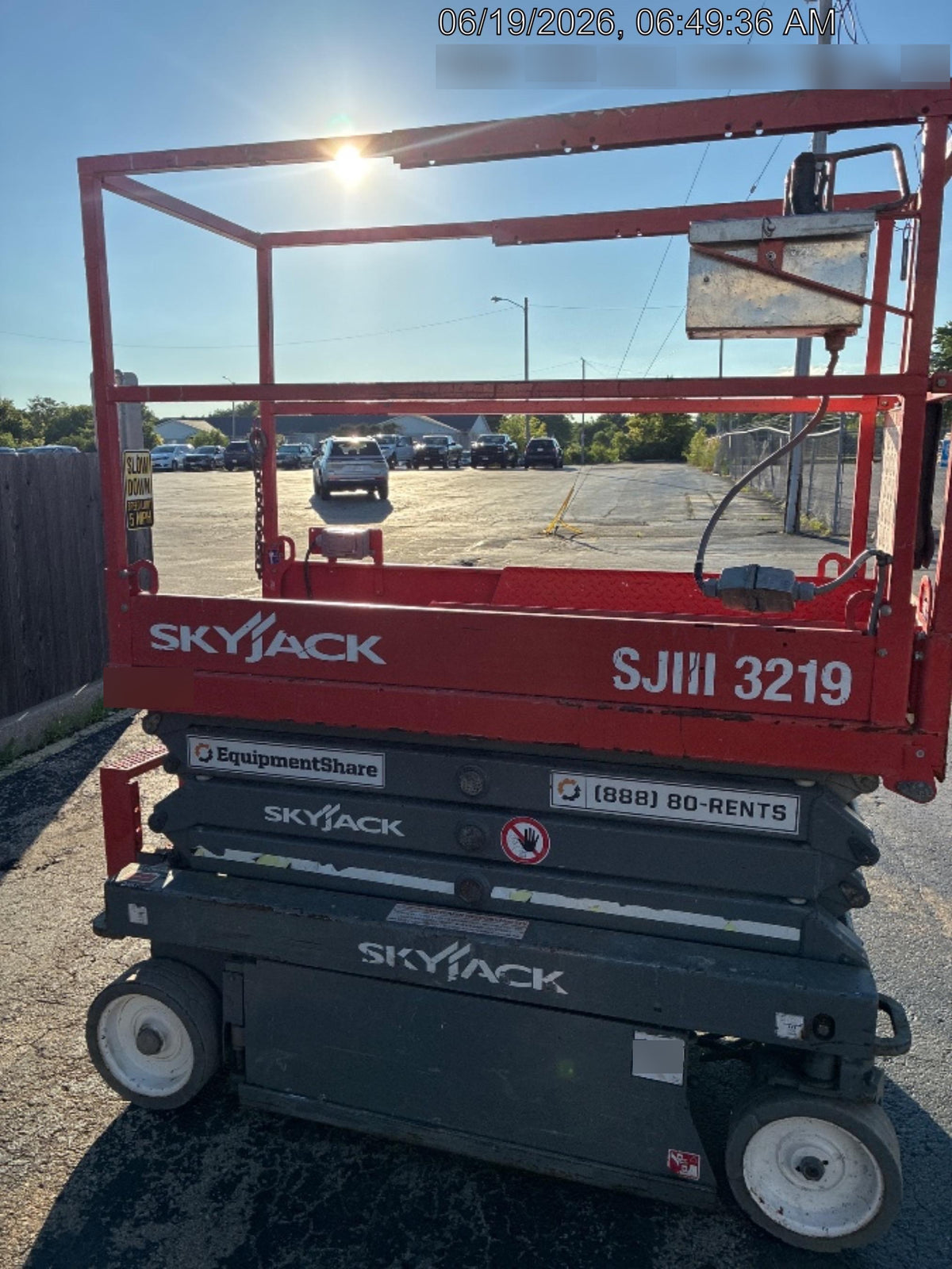 2018 Skyjack SJIII-3219 Standard Rental Specs