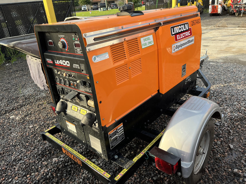 2022 Lincoln Electric LE400 Kubota V1505, Trlr, Cable Rack, Light Kit, ES Decals, T3