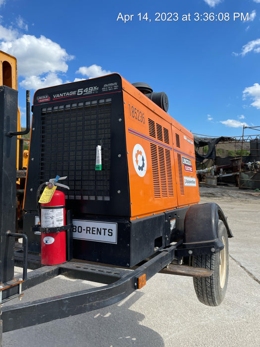 2021 Lincoln Electric Vantage 549X Ready Pak 3, ORANGE (includes trailer, cable rack, fender light kit)